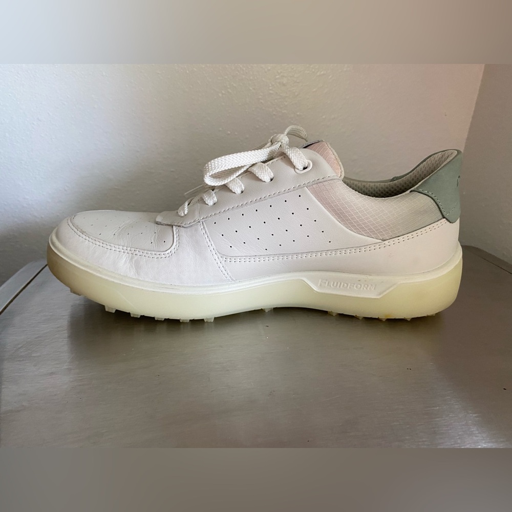 ECCO White and Gray Sneakers